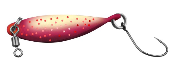 FTM Spoon Wob | 3,2g | rot-weiß m. Glitter/rosa