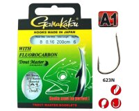 Gamakatsu Trout Master 623 | Gr. 10 | 0,14mm | 100cm | 6...