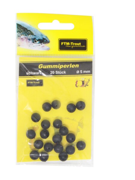 FTM Gummiperlen | 20 Stück | 5mm