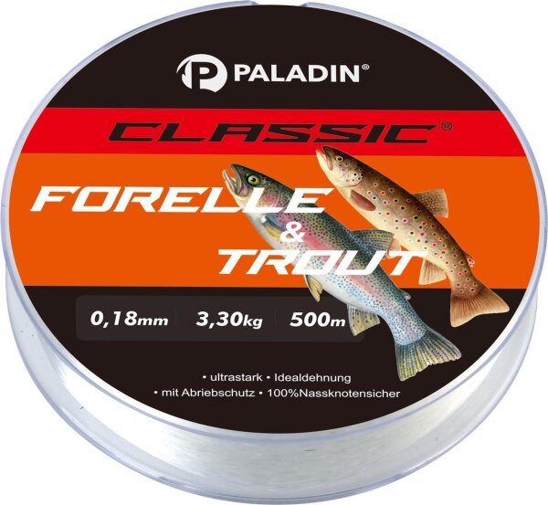 Paladin Classic | Zielfischschnur | Forelle & Trout 0,22mm