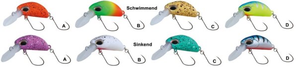 Paladin Wobbler  Mister Bean |1,6g , 2,0g | schwimmend , sinkend |8 Farben