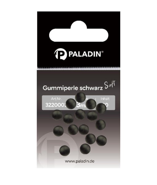 Paladin Gummiperlen Soft Schwarz
