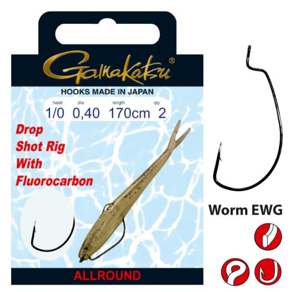 Gamakatsu  Dropshot Worm EWG | 170cm