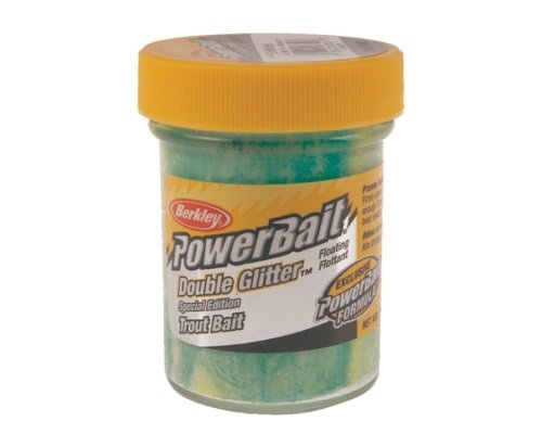 Berkley Powerbait Double Glitter Twist | Green/WLemon/Yellow | 50g