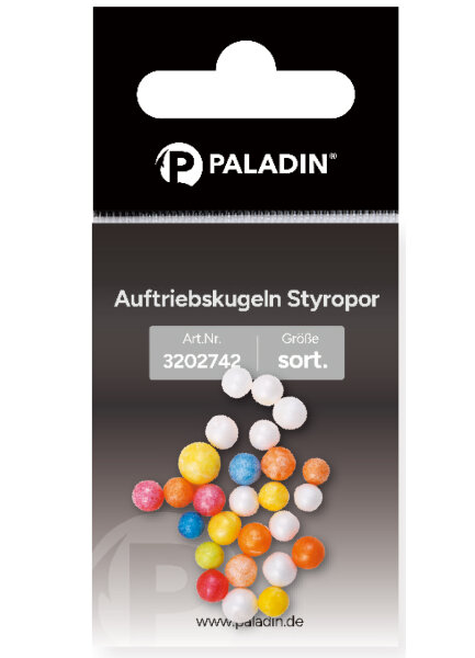 Paladin Auftriebskugeln Styropor | Ca 150 Stück | Bunt
