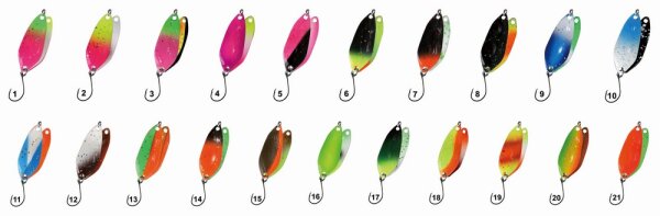 Spar-Set 10 Stück Paladin Trout Spoon Flash 2,1g