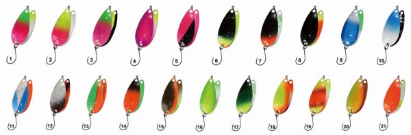 Spar-Set 10 Stück Paladin Trout Spoon Curvy 2,6g