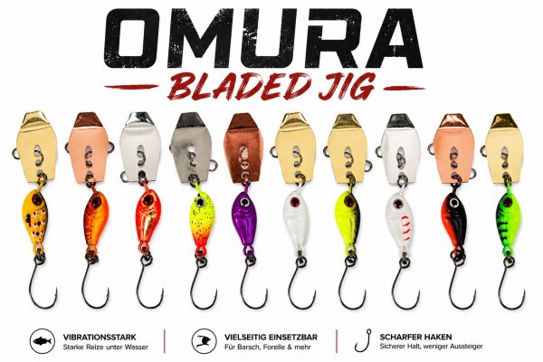 Bladed Jig 2,3 g – Mini Chatterbait für Forelle