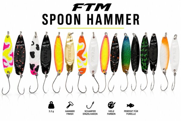 FTM Spoon Hammer 3,2 g – 9 neue Designs
