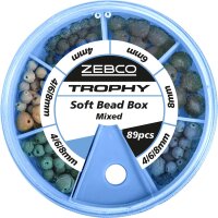 Zebco Trophy Soft Bead Box – Gummiperlen gemischt...