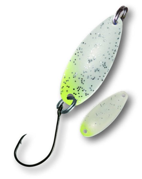 Paladin Trout Spoon Prince | 2,0g | Wei&szlig;-Gelb-Glitter/Wei&szlig;-Gelb-Glitter