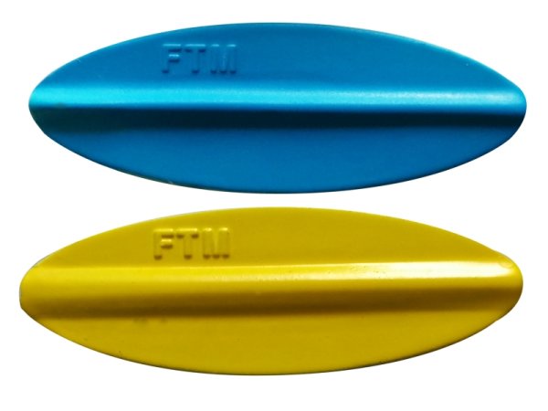 FTM Omura Inline Spoon | 7,5g | 36mm | UV Blue / Yellow