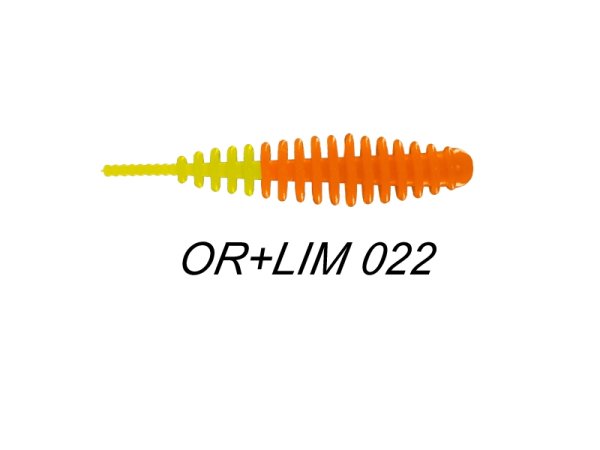 MilS Trout Bait LECH 43mm | #022 Orange+Lime | Bubblegum | 7 St&uuml;ck