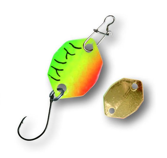 Paladin Trout Spoon 2019 | Shorty | 1,2g | Firetiger/Gold