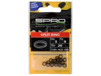 Spro Split Ring | 4mm | 4kg | 20 Stück | Matt Schwarz