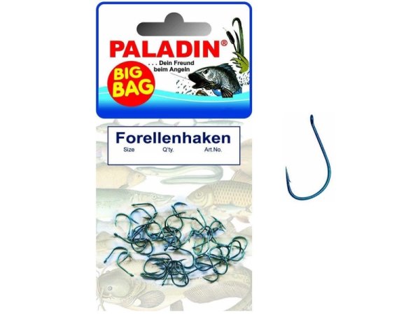 Paladin Classic Forellen Öhr-Haken Lose | Gr. 10 | 45 Stück | Big Bag