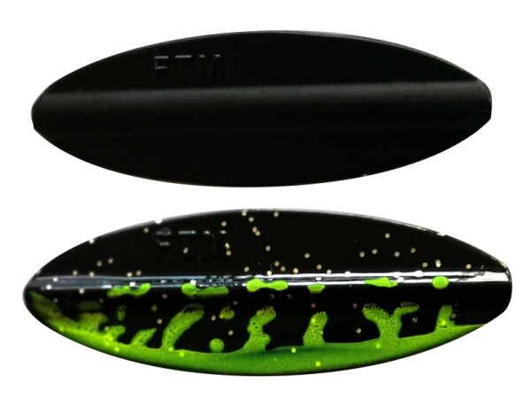 FTM Omura Inline Spoon | 3,5g | 40mm | UV Black Tiger Glitter / Black