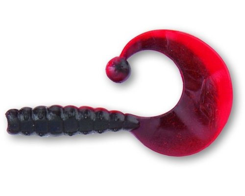 Quantum Curly B-Bobbles 4,2cm 1,1g | schwarz/rot Garlic | 10 Stück