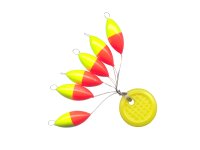 FTM Trout Piloten Oval | 7,3 x 15mm | Gelb/Orange | 3...