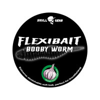Skull Gear Flexibait Booby Worm 55mm | Schwarz | Knobi |...