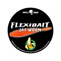 Skull Gear Flexibait Fat Worm 60mm | Orange | Banane | 15...
