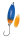 Paladin Trout Spoon Big Daddy | 5,4g | Blau-Orange/Orange
