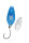 Paladin Trout Spoon Starlight | 2,9g | Blau-Glow/Weiß