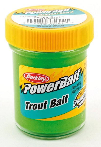 Berkley Power Bait Trout Bait Glitter Sunshine Yellow Pellets 1x50g Glas Köder 