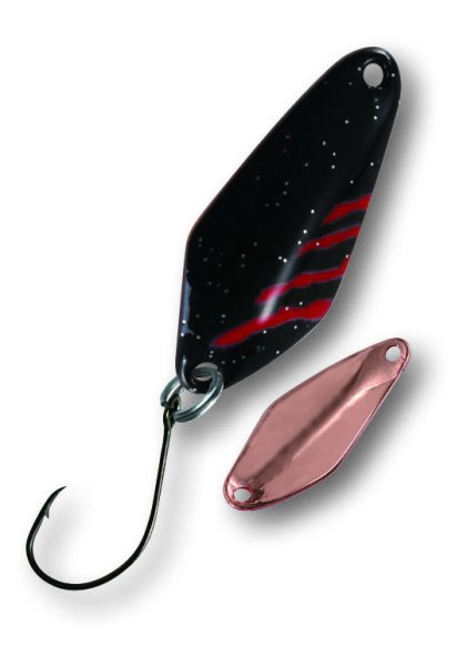 Paladin Trout Spoon 2020 Ares | 2,8g | Schw.-Rot/Kupfer